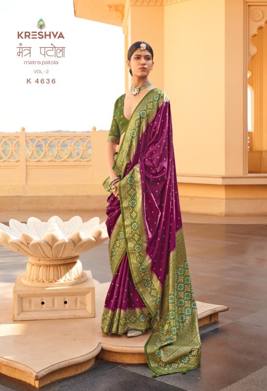 Kreshva mantra patola vol-2 patola sarees bulk